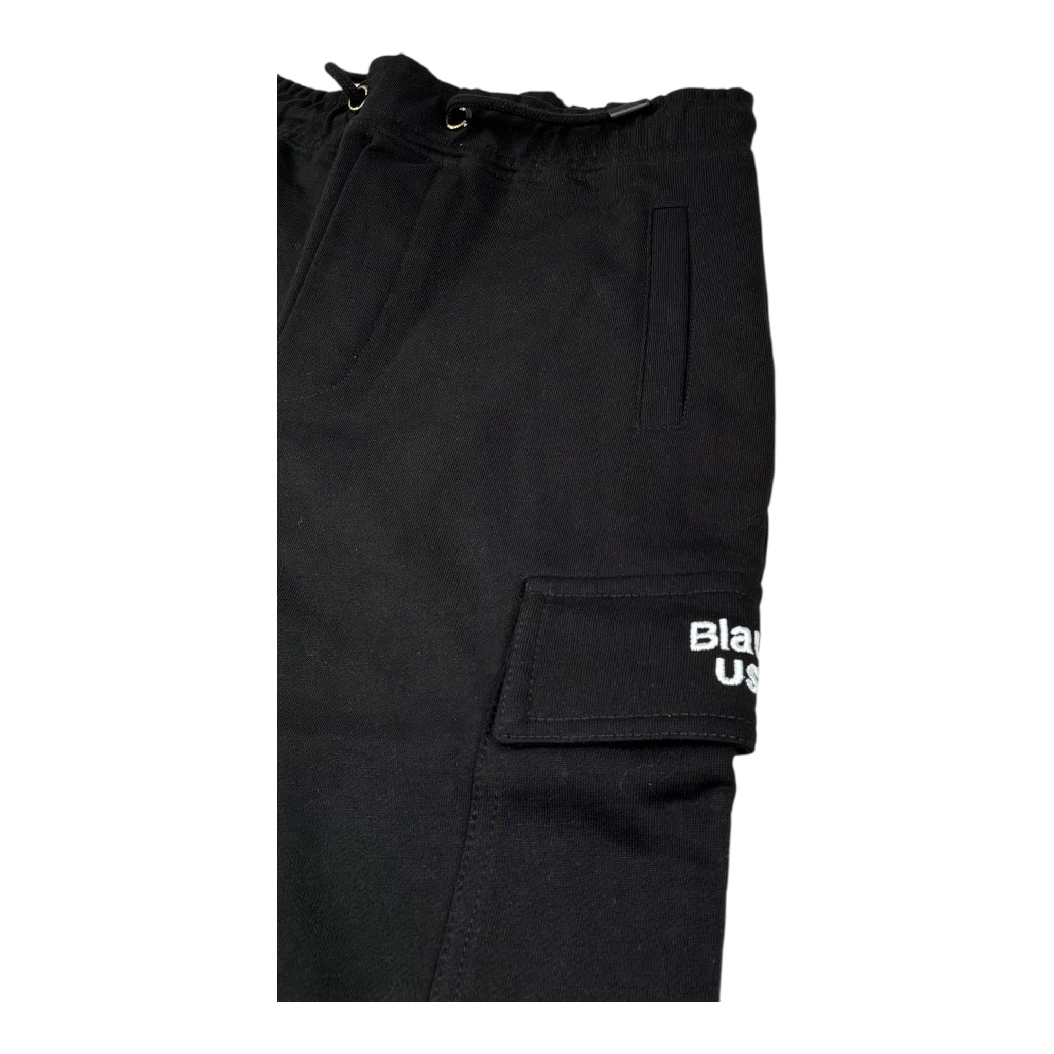 Blauer Pantalone Tuta Tinta Unita con Logo per Bambino 25SBLKP01554 NERO BLAUER 