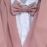 Antonio Notaro Completo 5 Pezzi Gilet-Giacca-Camicia-Papillions-Pantalone per Bambino BK7302 ROSA ANTONIO NOTARO 