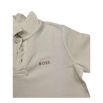 Boss Polo Mezza Manica Tinta Unita per Bambino J52015 BIANCO BOSS 