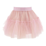 Monnalisa Gonna Tinta Unita con Tulle per Bambina 17EGON ROSA MONNALISA 