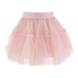 Monnalisa Gonna Tinta Unita con Tulle per Bambina 17EGON ROSA MONNALISA 