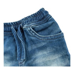Cesare Paciotti Bermuda In Denim Tinta Unita con Elastico In Vita per Bambino BMP5101JXX BLU CESARE PACIOTTI 