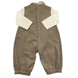 IL GUFO tutina bicolore manica lunga Bianco/beige per Neonata A24TL226W0003 BIANCO/BEIGE IL GUFO 