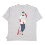 New Balance T-Shirt Girocollo Tinta Unita con Logo per Bambino LAKB0174 GRIGIO NEW BALANCE 