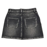 MOSCHINO gonna in denim tinta unita  Nero per Bambina HDJ03Z NERO MOSCHINO 