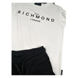 John Richmond Completo 2 Pezzi T-Shirt-Bermuda Bicolore per Bambino RBP25008CJXX BIANCO/NERO JOHN RICHMOND 
