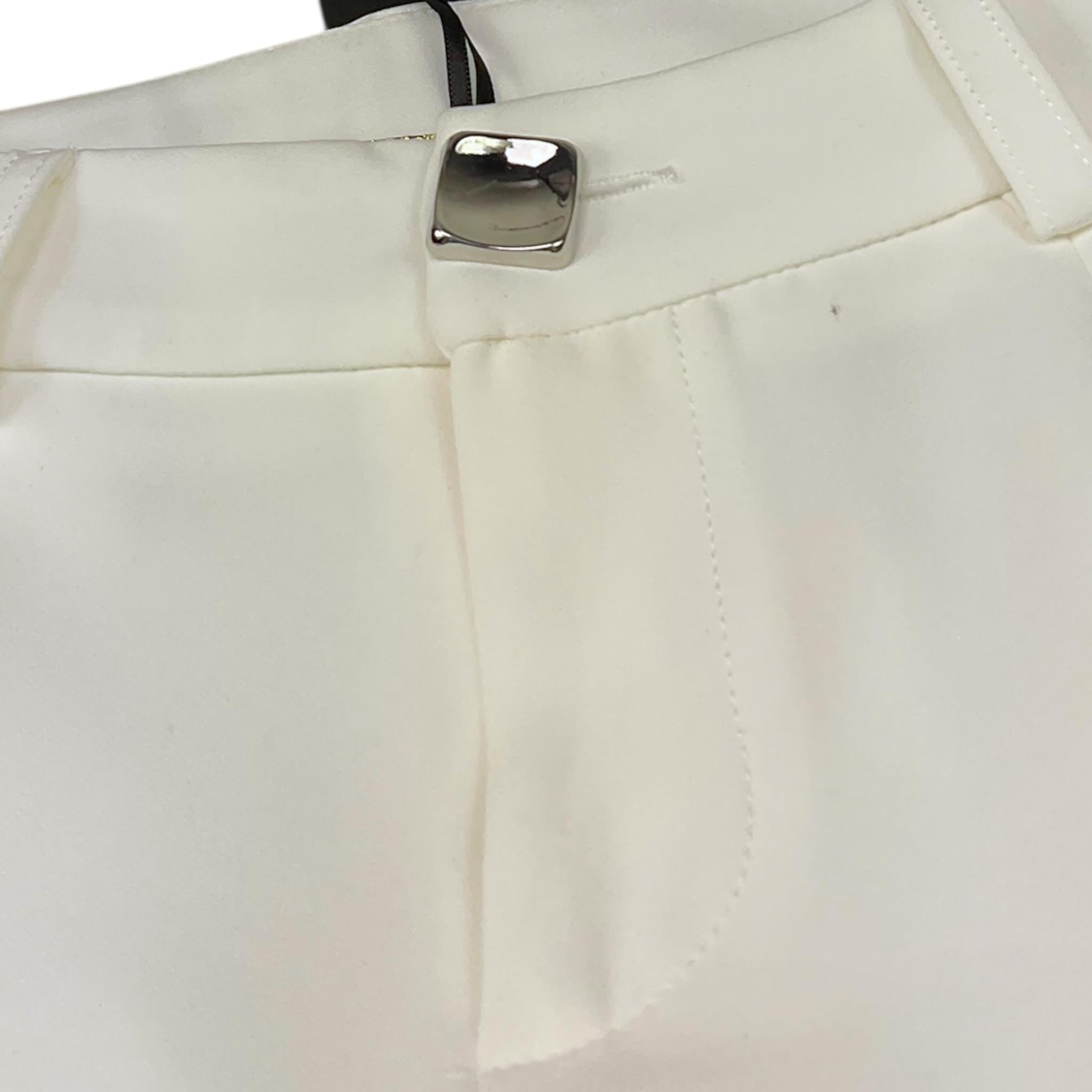 Fun & Fun Pantalone Tinta Unita Modello A Palazzo per Bambina FNCJPT01074 BIANCO FUN & FUN 