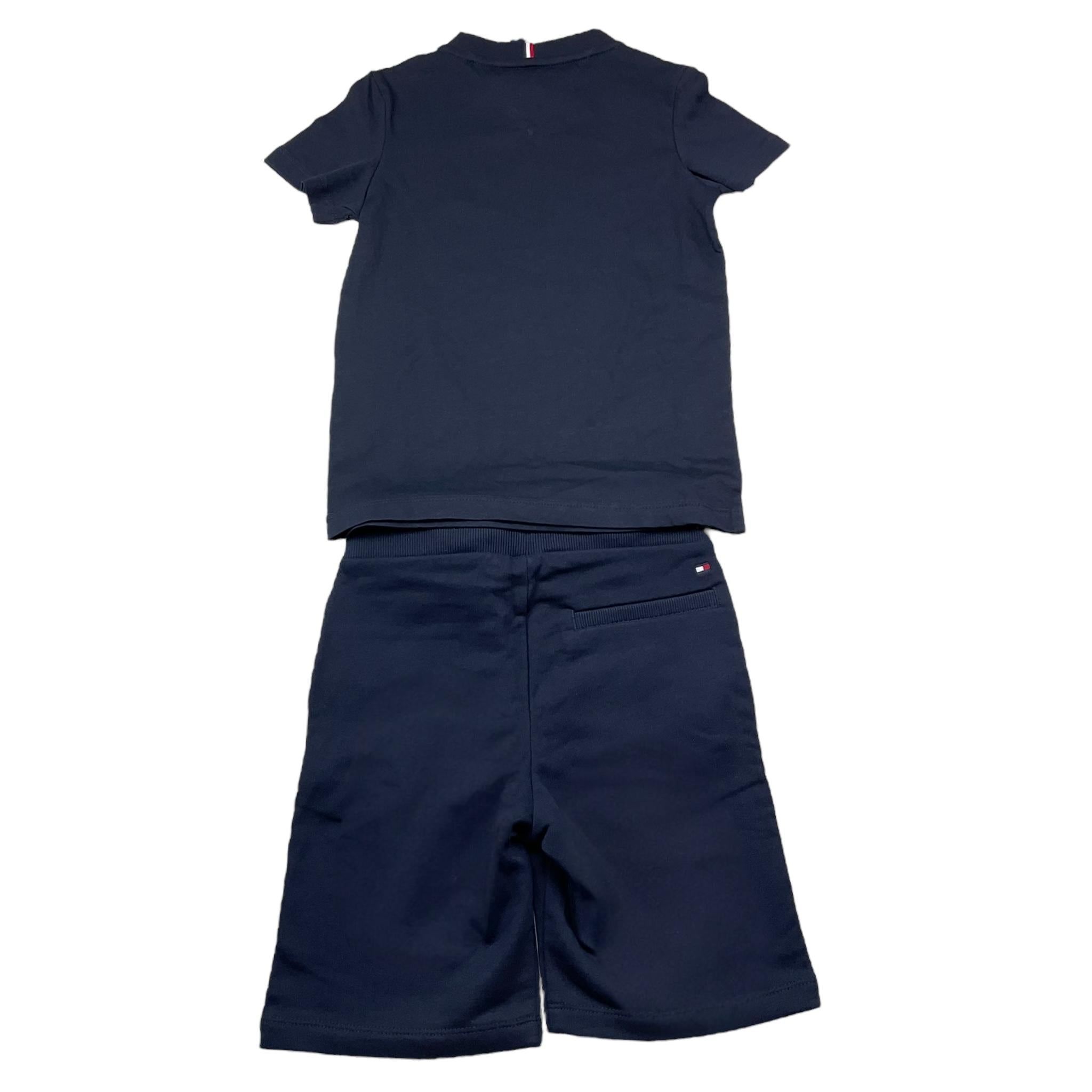 Tommy Hilfiger Completo 2 Pezzi T-Shirt-Bermuda per Bambino KB0KB08829 BLU TOMMY HILFIGER 