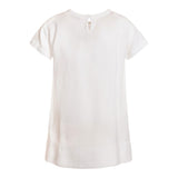 Monnalisa Maxi T-Shirt Tinta Unita con Logo per Bambina 199613S4 BIANCO MONNALISA 