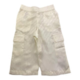 Michael Kors Pantalone Tinta Unita con Fantasia Logo per Neonata R30054 PANNA MICHAEL KORS 