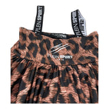 Plein Sport Swim Abito Fantasia Maculata con Logo per Bambina PS25KGCU05 MARRONE PLEIN SPORT SWIM 