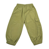 M+E' Pantalone Tinta Unita con Elastico In Vita per Bambino UEM0519 VERDE M+E' 