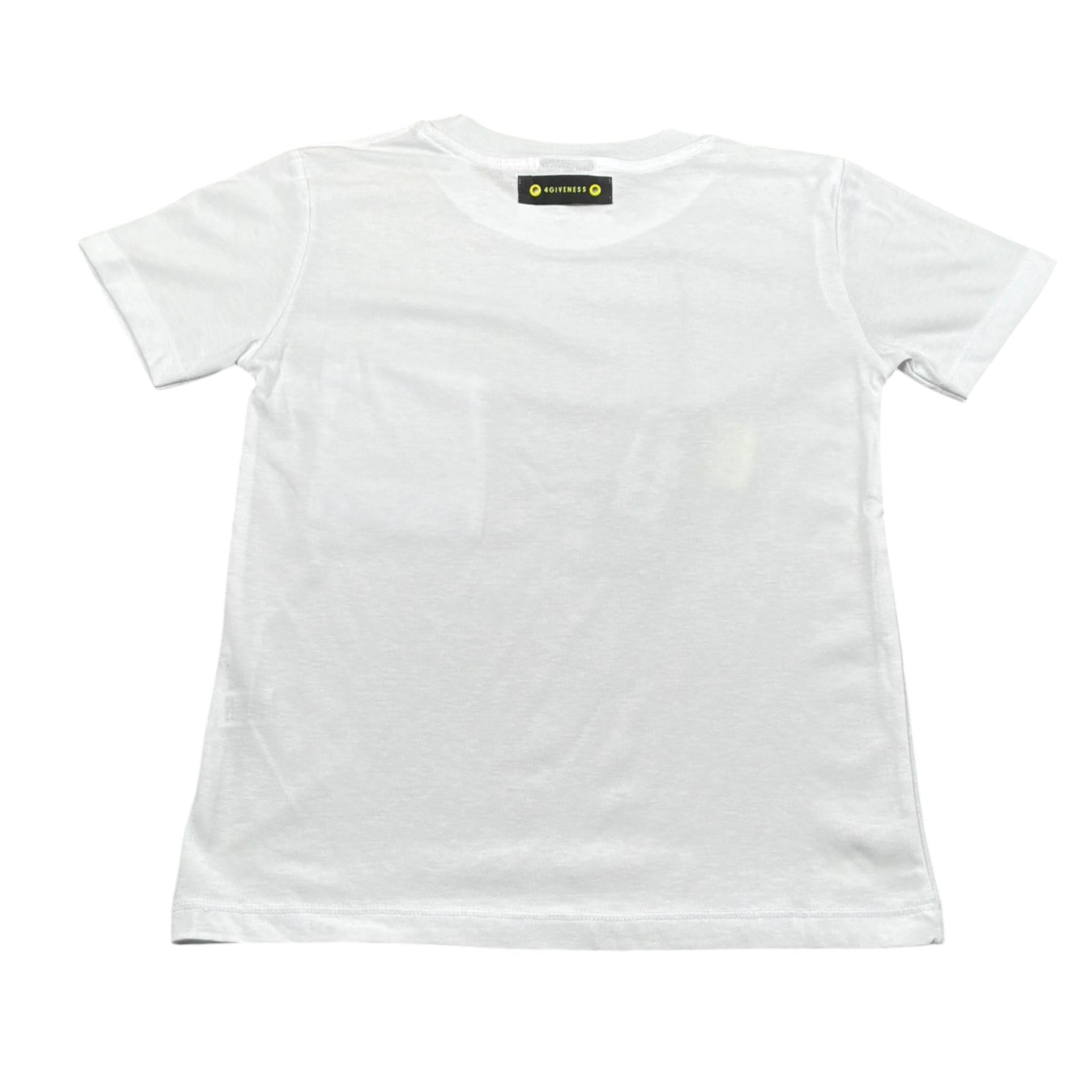 4Giveness T-Shirt Tinta Unita Girocollo per Bambina FGC4077 BIANCO 4GIVENESS 