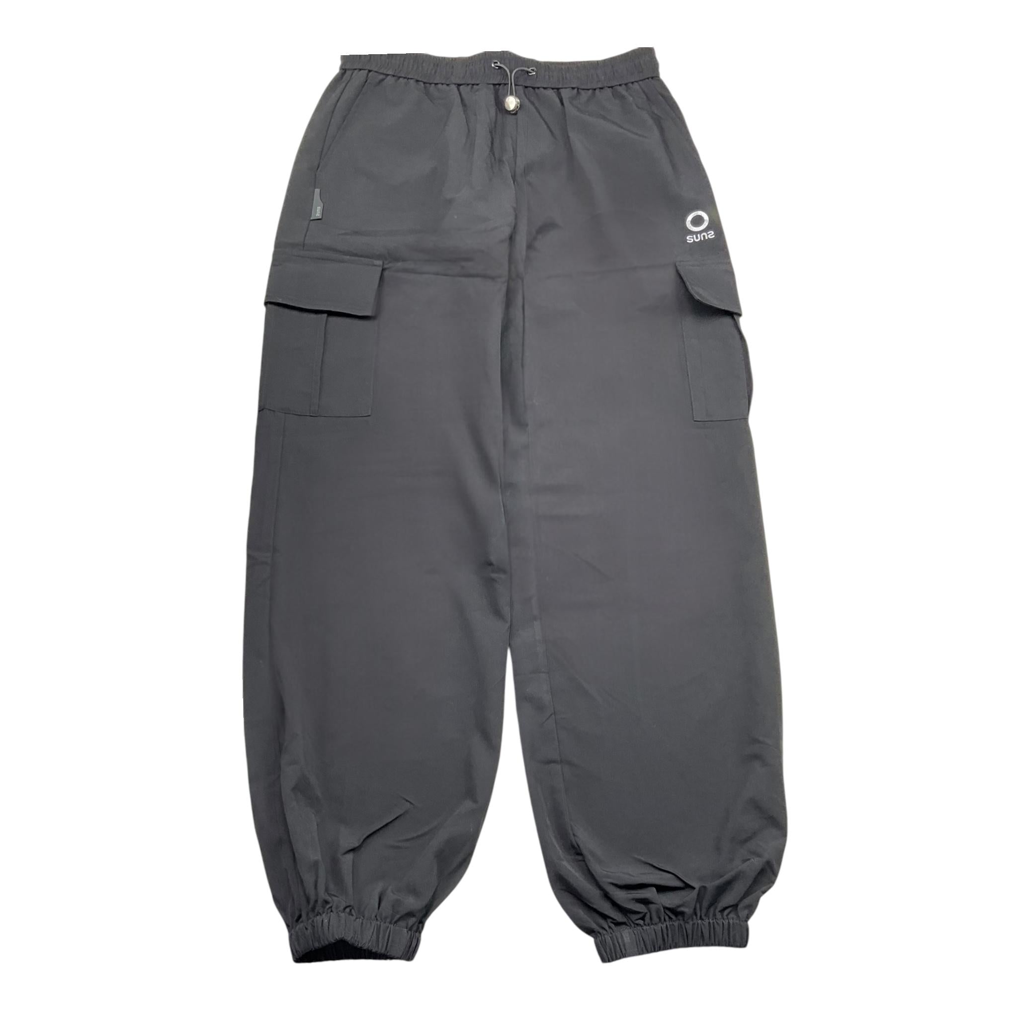 Suns  Pantalone Tinta Unita con Elastico In Vita per Bambina PTS5102D NERO SUNS 