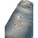 Dondup Bermuda In Denim Tinta Unita per Bambino DMBE30 AZZURRO DONDUP 