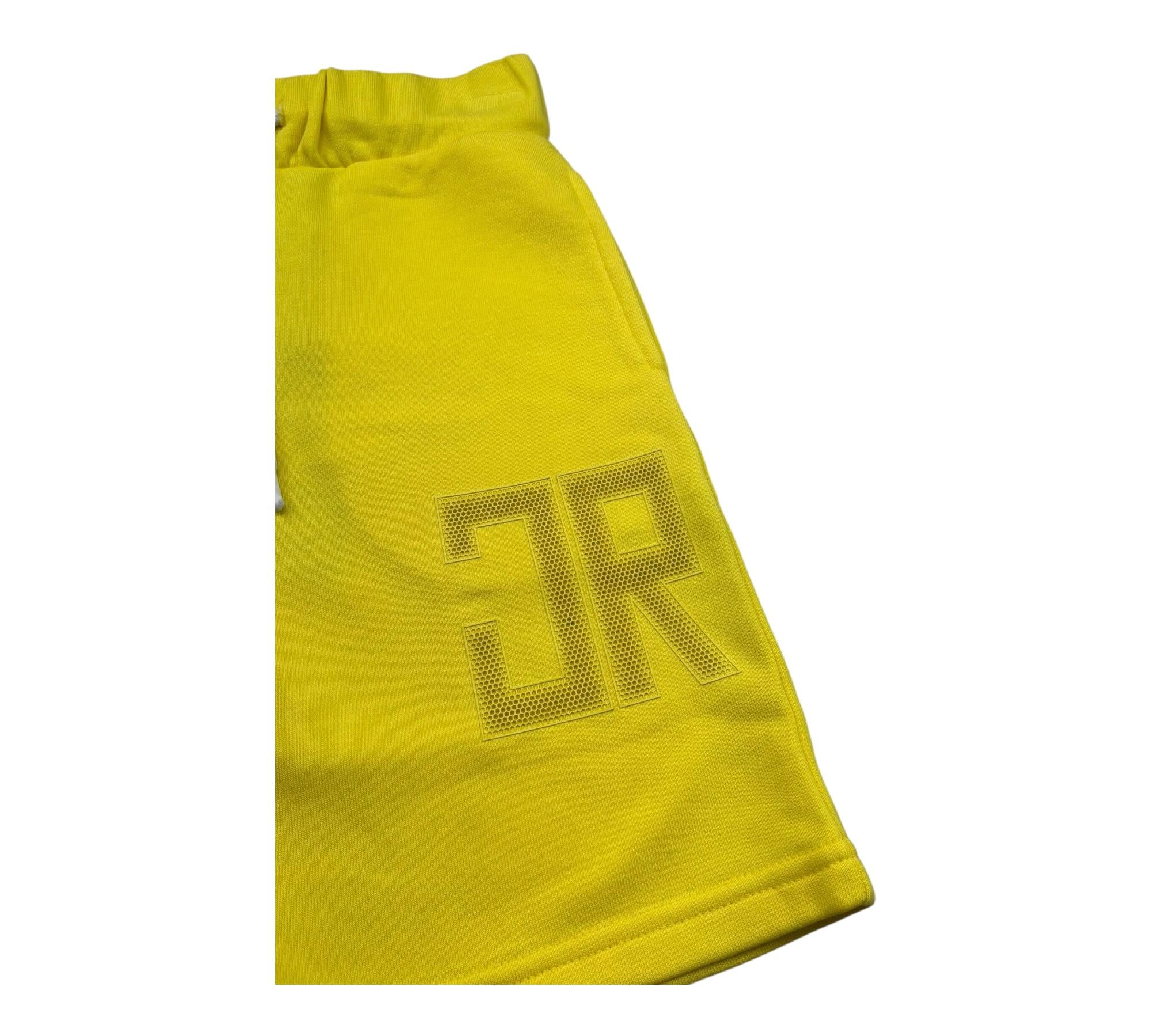 John Richmond Bermuda Tuta Tinta Unita con Logo per Bambino RBP26010BE GIALLO JOHN RICHMOND 