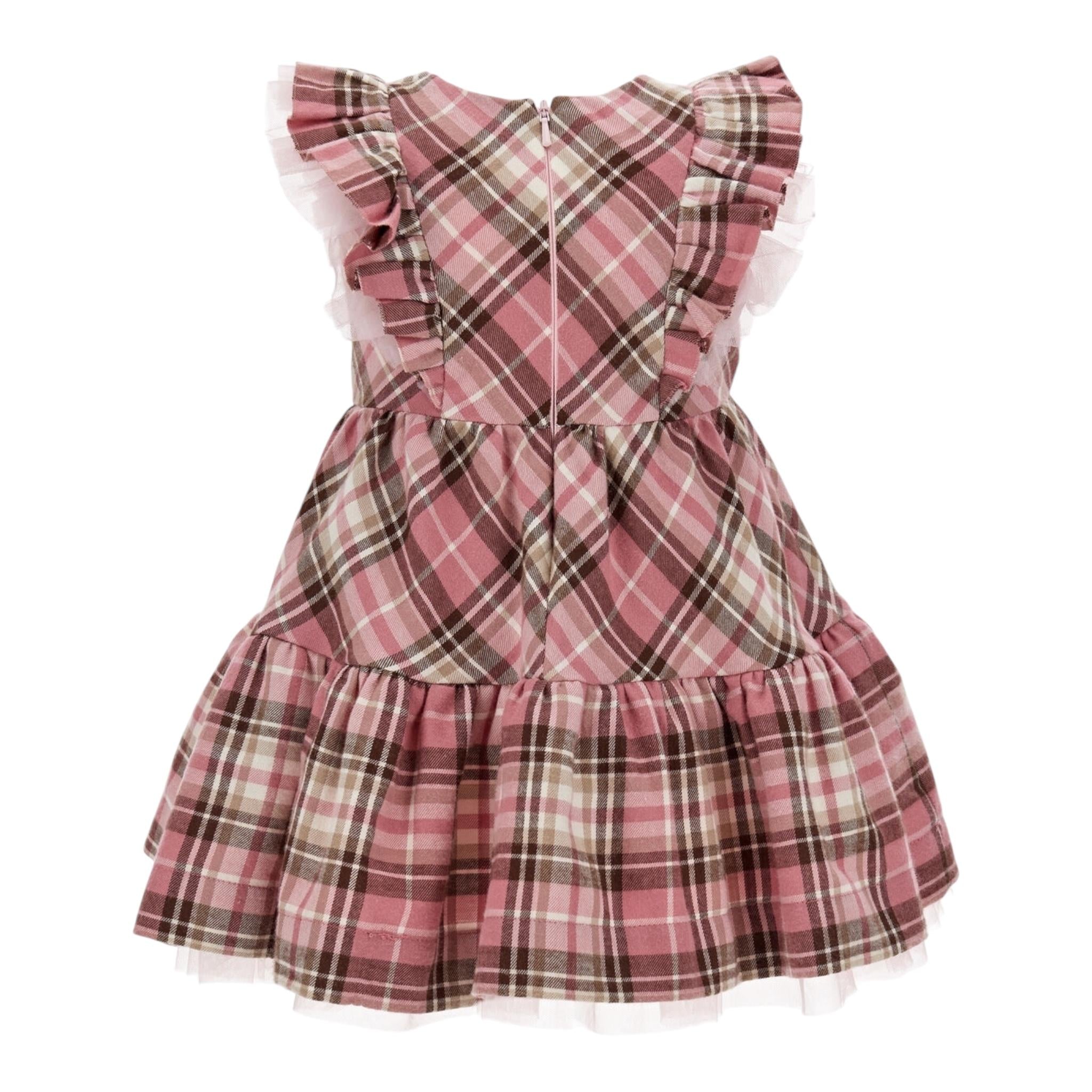 MONNALISA abito giromanica stampa fantasia Rosa per Neonata 31B911 ROSA MONNALISA 