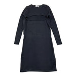 LU LU BY MISS GRANT set abito girmanica-coprispalle tinta unita Nero per Bambina LL3110 NERO LU LU BY MISS GRANT 