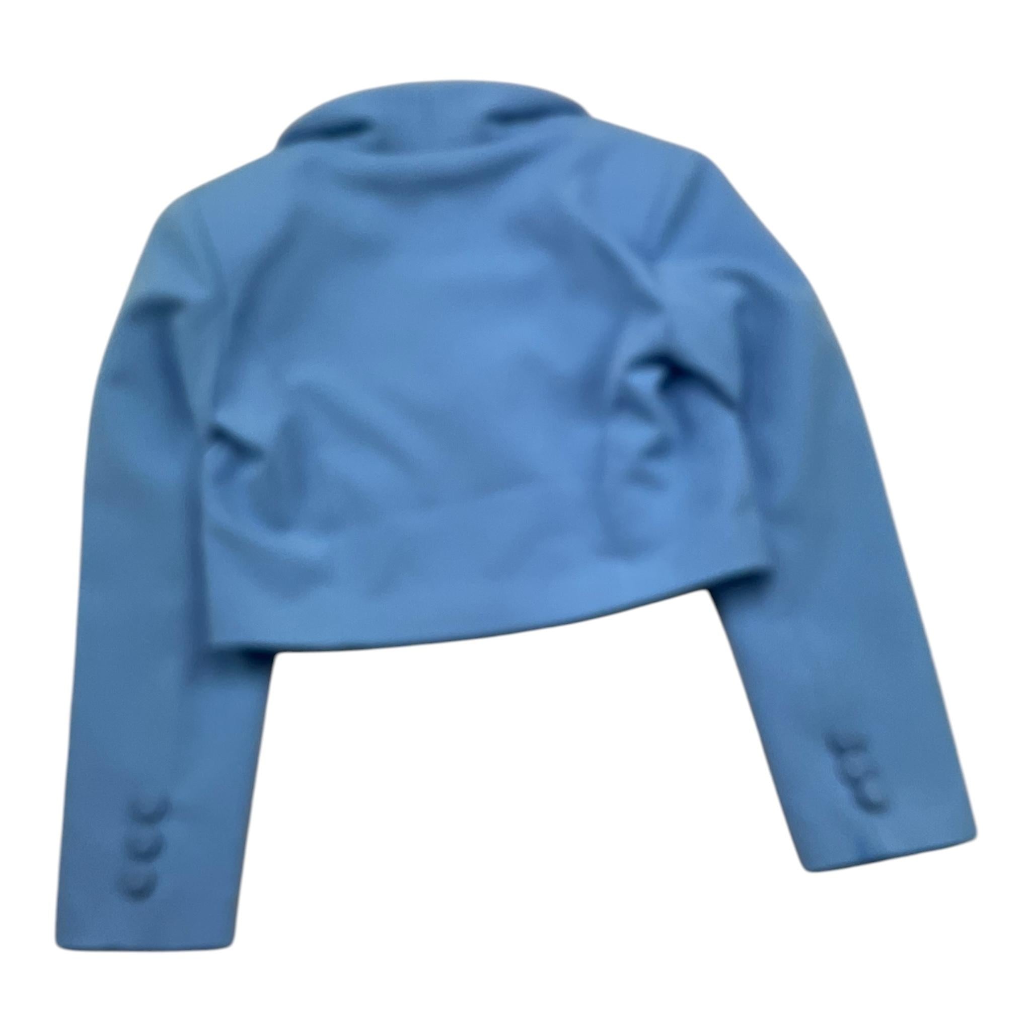 Petit Posh Giacca Crop Tinta Unita per Bambina GFBS25030GC AZZURRO POLVERE PETIT POSH 