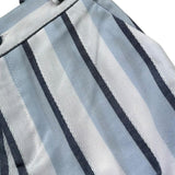 Manuel & Frank Salopette Bicolore con Fantasia A Righe per Neonato MF2338I BIANCO/BLU MANUEL & FRANK 