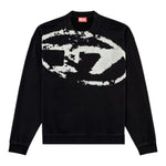 Diesel Felpa Chiusa Girocollo Tinta Unita con Stampa per Bambino J02213X NERO DIESEL 