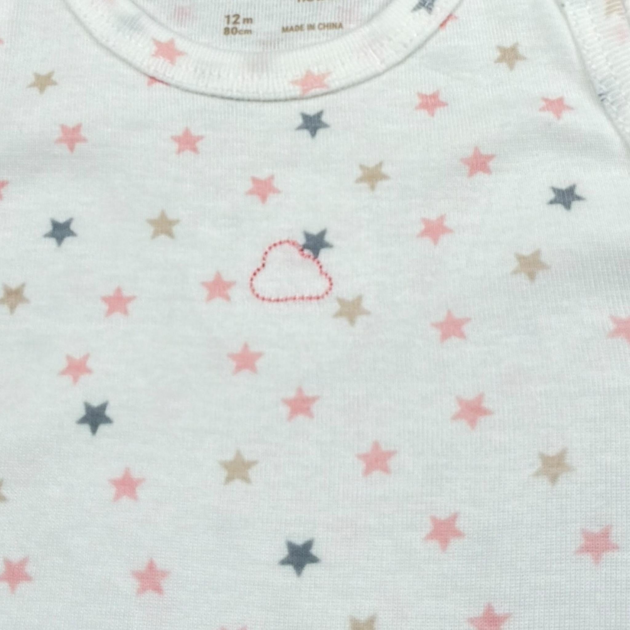 Mayoral Body Tinta Unita Giromanica con Stampa per Neonata 170666F BIANCO MAYORAL 