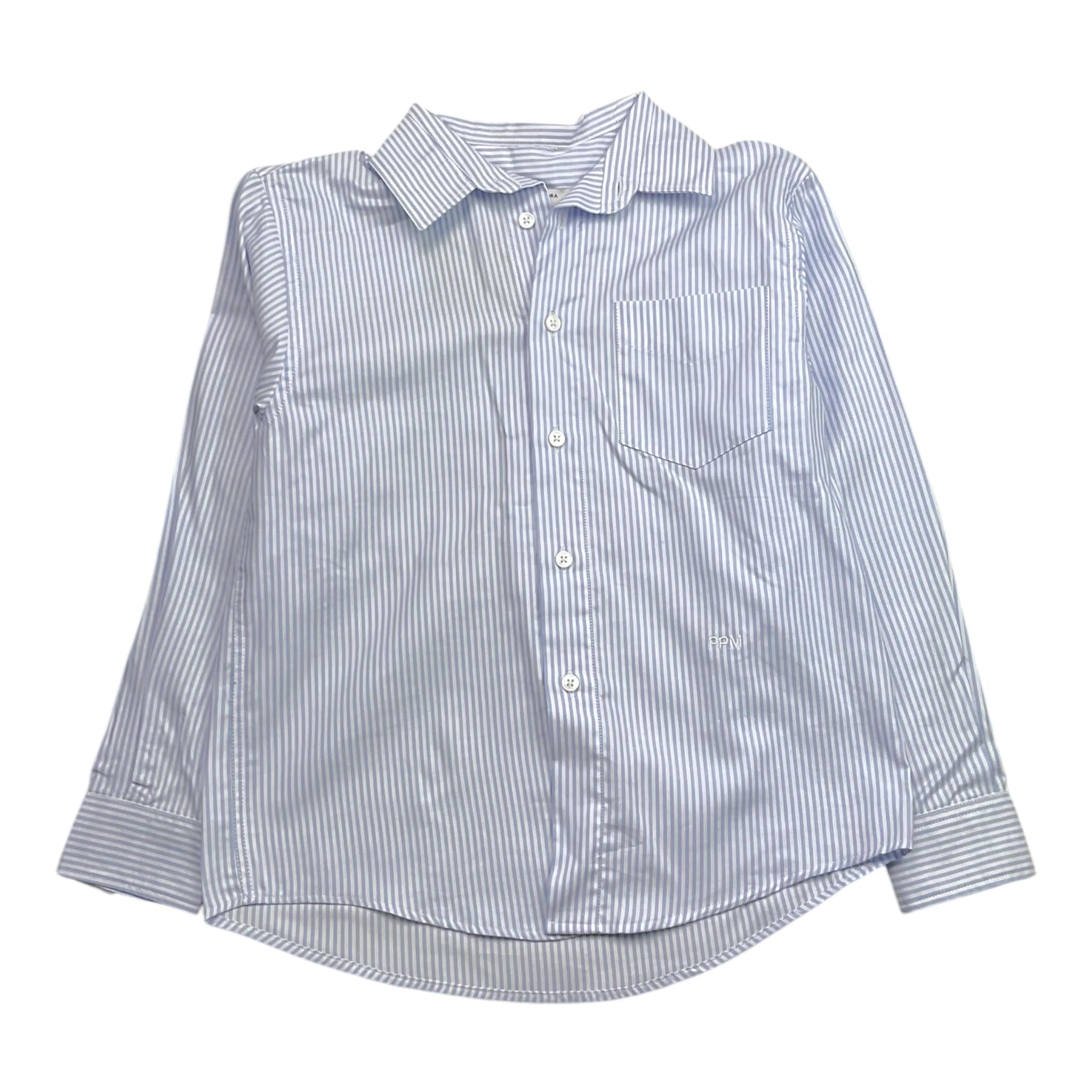 PAOLO PECORA camicia tinta unita con fantasia a righe Bianco per Bambino PP4105 BIANCO PAOLO PECORA 