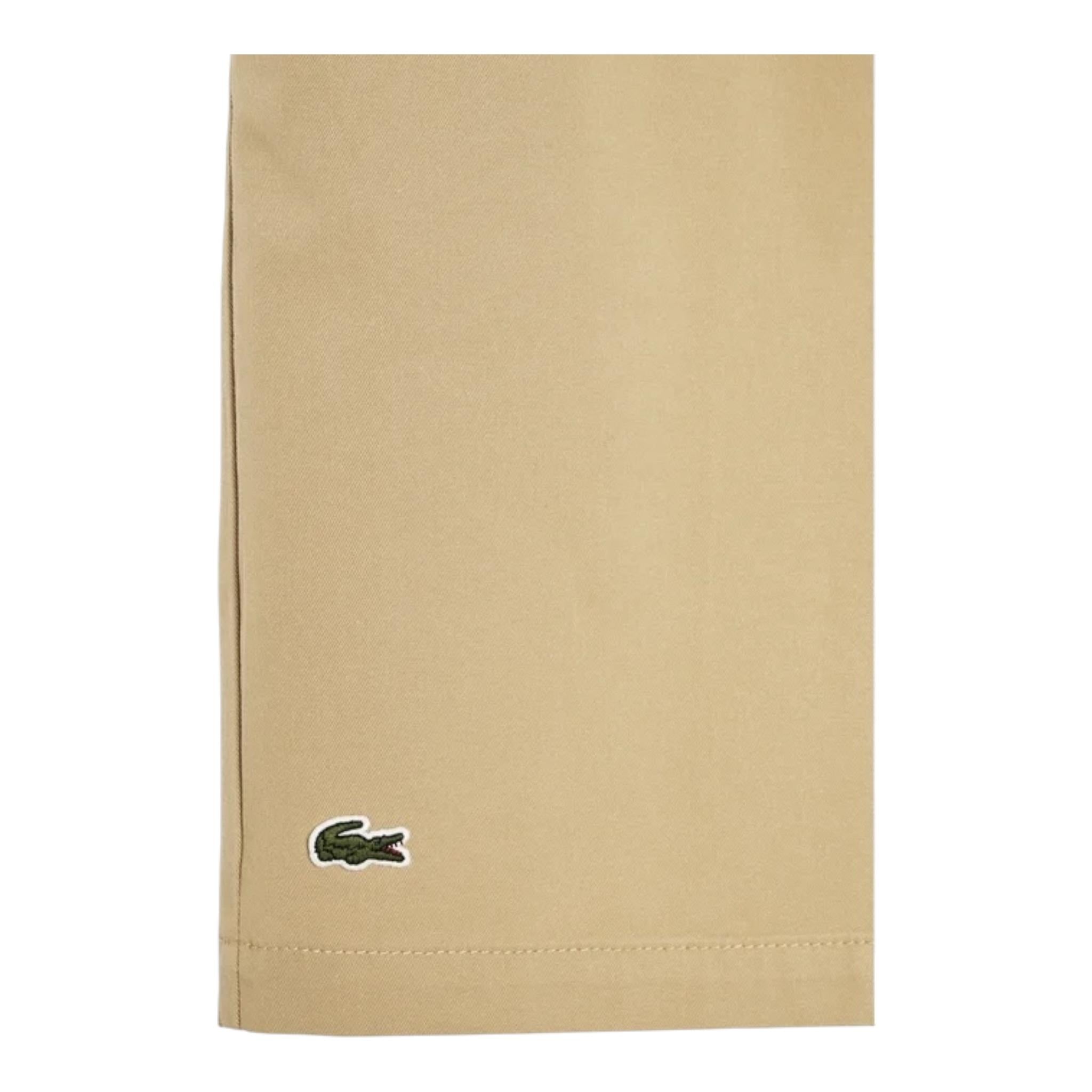 Lacoste Bermuda Tinta Unita con Elastico In Vita per Bambino FJ5242 BEIGE LACOSTE 