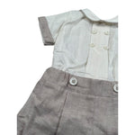 Pure Firenze Completo 2 Pezzi Camicia-Bermuda Beige per Neonato PC03308 BEIGE PURE FIRENZE 