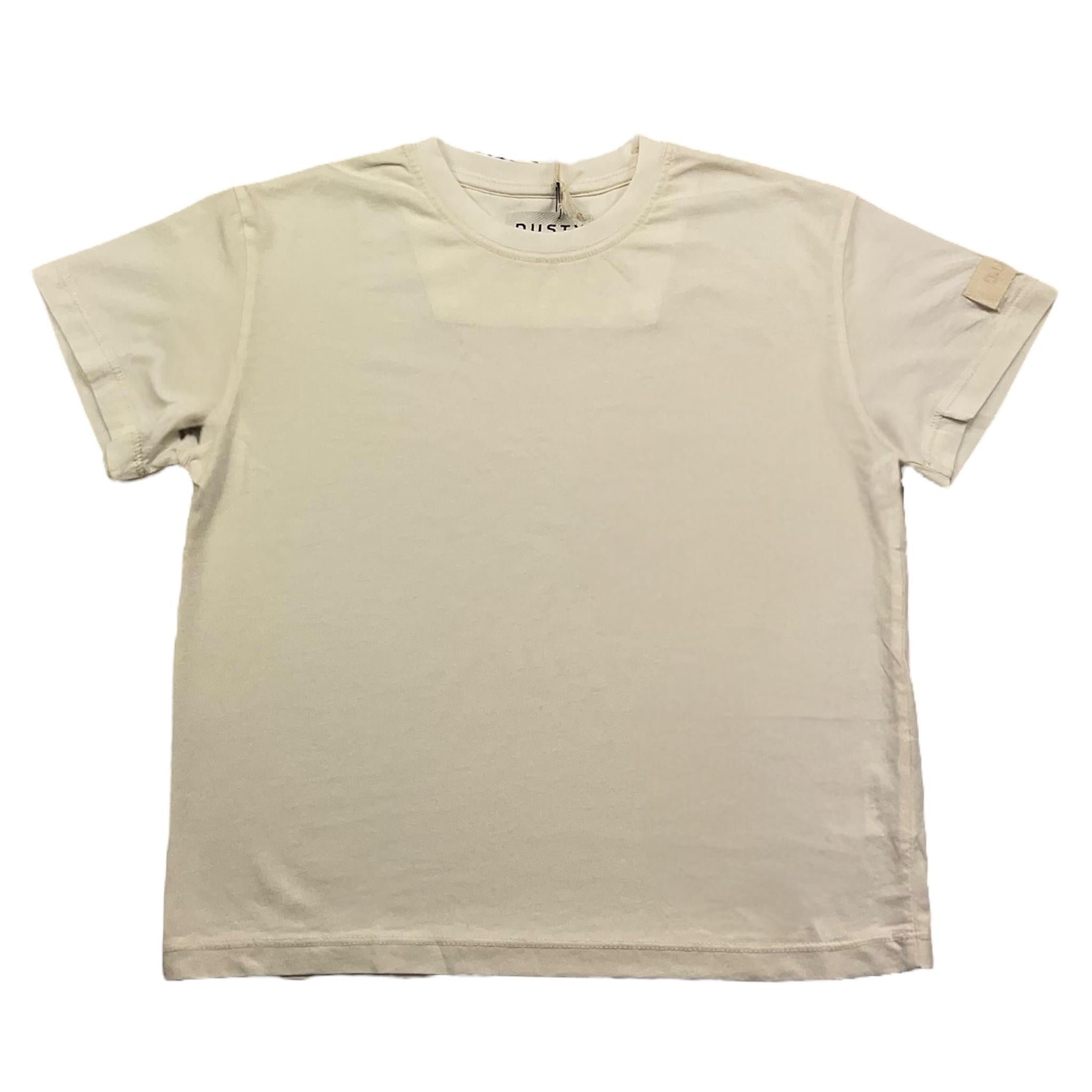 DUSTY COLOR t-shirt girocollo tinta unita Panna per Bambino DUXF4033TS PANNA DUSTY COLOR 