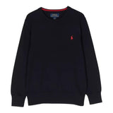 Ralph Lauren Maglia Girocollo Tinta Unita con Stampa per Bambino 321799887031 BLU RALPH LAUREN 