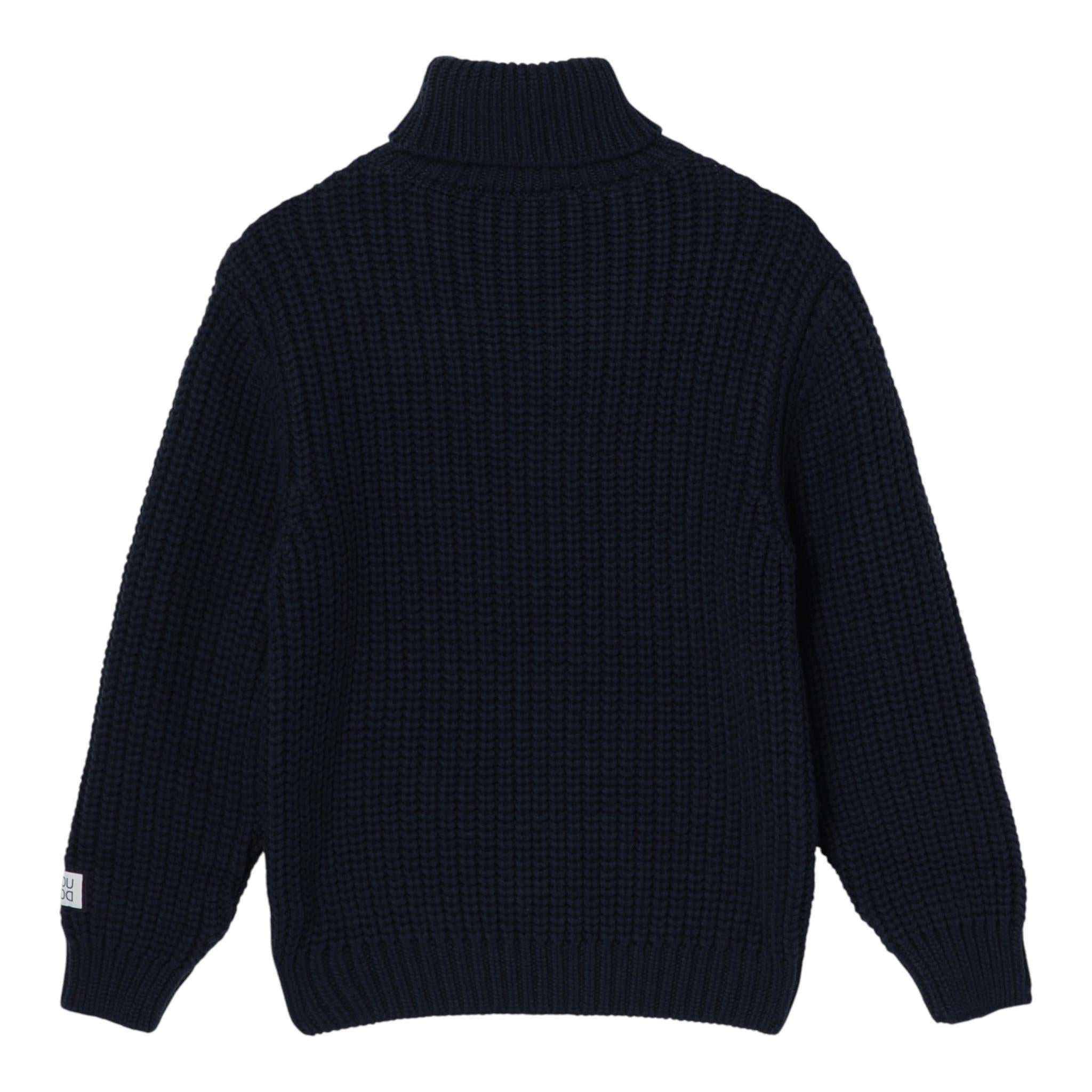 DOU DOU maglia collo alto tinta unita Blu per Bambino DV9P00 BLU DOU DOU 