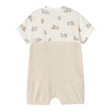 Mayoral Pagliaccetto Bicolore Mezza Manica con Fantasia per Neonato 1616 SABBIA MAYORAL 