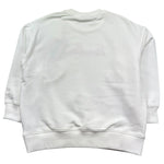 Saint Barth Felpa Chiusa Girocollo Tinta Unita con Ricami per Bambina BRIONY BIANCO SAINT BARTH 