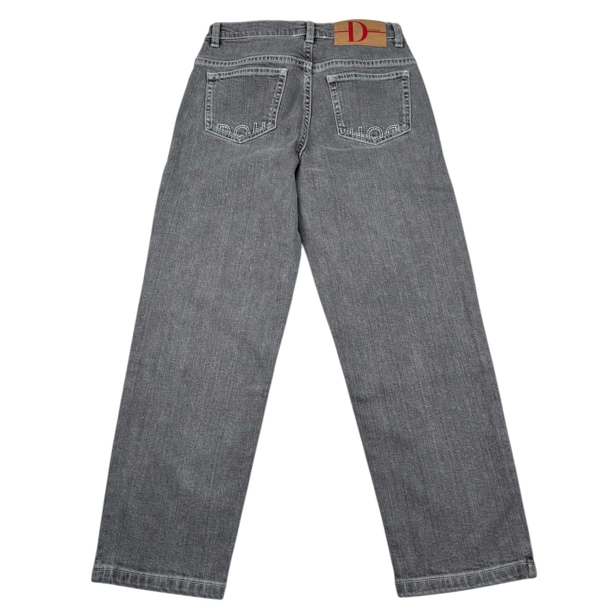 Dou Dou Jeans Tinta Unita con Girovita Regolabile per Bambina DW6P00X GRIGIO DOU DOU 