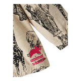 NAME.IT felpa chiusa girocollo tinta unita con stampa n Beige per Bambina 13212437 BEIGE NAME.IT 