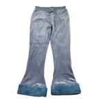 Juicy Couture Pantalone Tinta Unita In Velluto con Pelliccia per Bambina JBX6631 AZZURRO JUICY COUTURE 