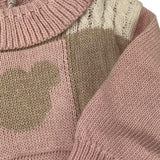 LE BEBE' tutina tinta unita con stampa Rosa per Neonata LBG5932 ROSA LE BEBE' 