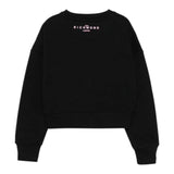 John Richmond Felpa Chiusa Girocollo Tinta Unita con Logo per Bambina RGP25003FE NERO JOHN RICHMOND 