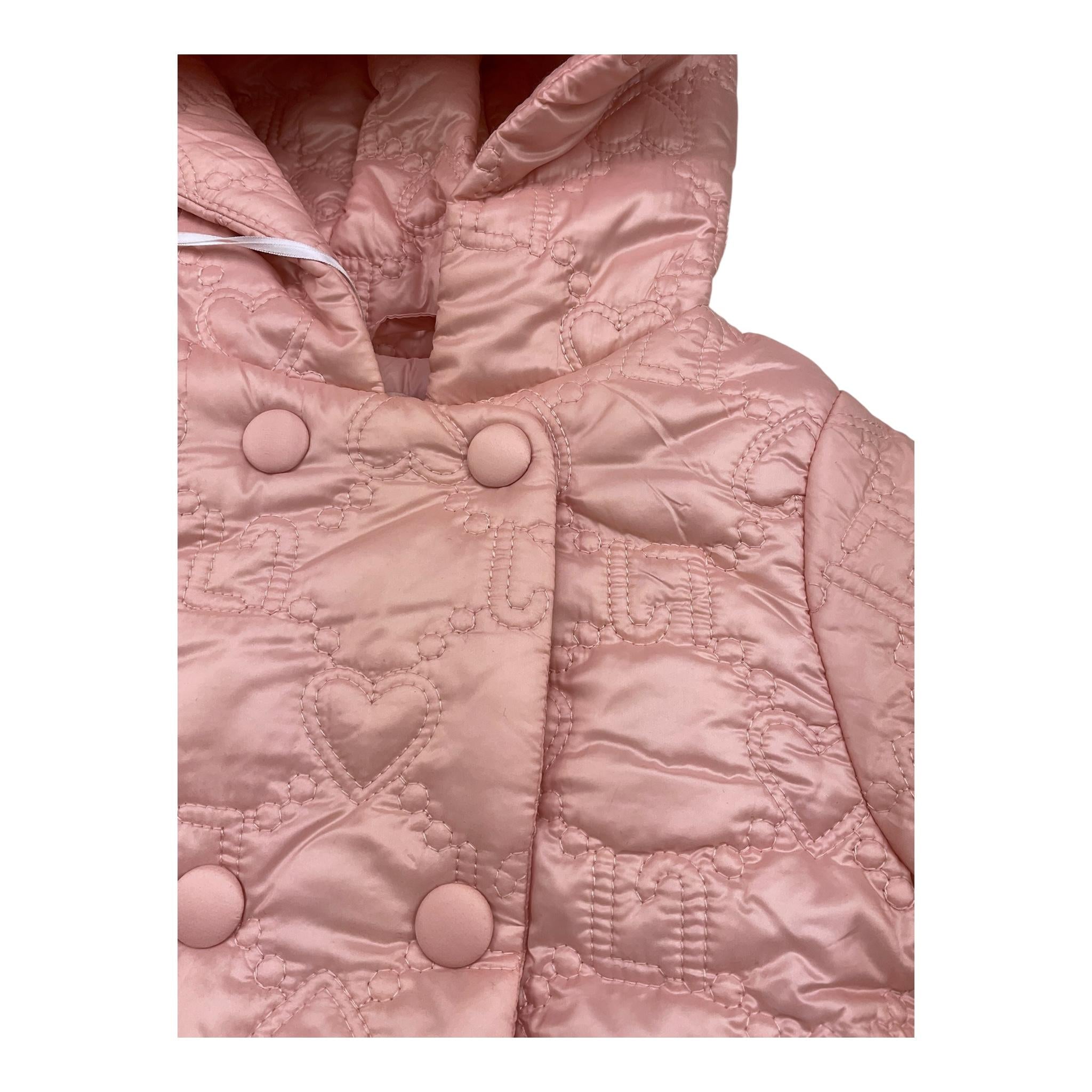 LIU JO giubbino tinta unita con cappuccio Rosa per Neonata HF4006X ROSA LIU JO 