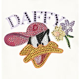 MONNALISA shirt girocollo tinta unita con stampa Bianco per Bambina 19B617 BIANCO MONNALISA 