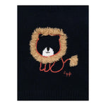 IL GUFO maglia girocollo tinta unita con ricami Blu per Neonato A24MA466EM220 BLU IL GUFO 