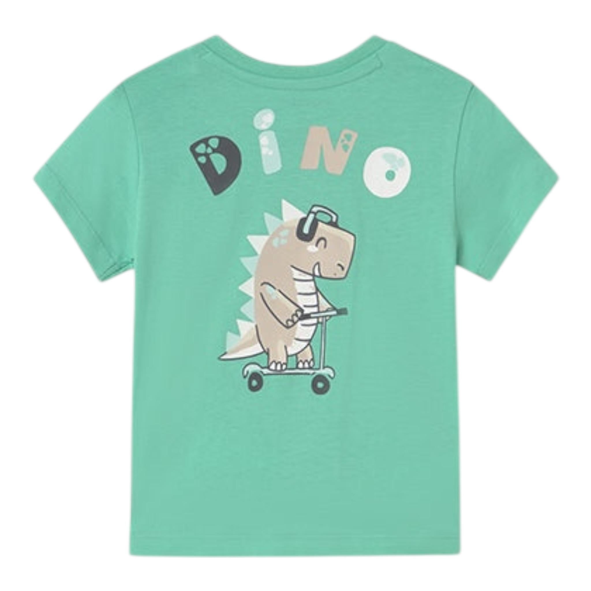 Mayoral T-Shirt Girocllo Tinta Unita con Stampa per Neonato 10622 VERDE MAYORAL 