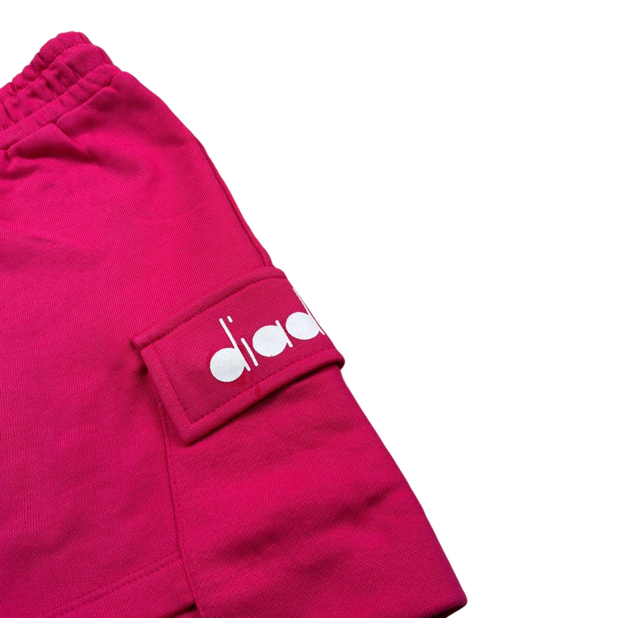 Diadora Short In Felpa tinta unita con Logo Fuxia per Bambina S4DIJGSH016 FUXIA DIADORA 