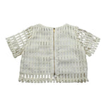 Manila Grace Top Tinta Unita Traforato per Bambina 238TMJS25 PANNA MANILA GRACE 