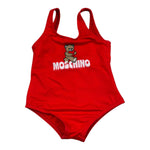 Moschino Costume Intero Tinta Unita con Stampa per Neonata M3L00A ROSSO MOSCHINO 