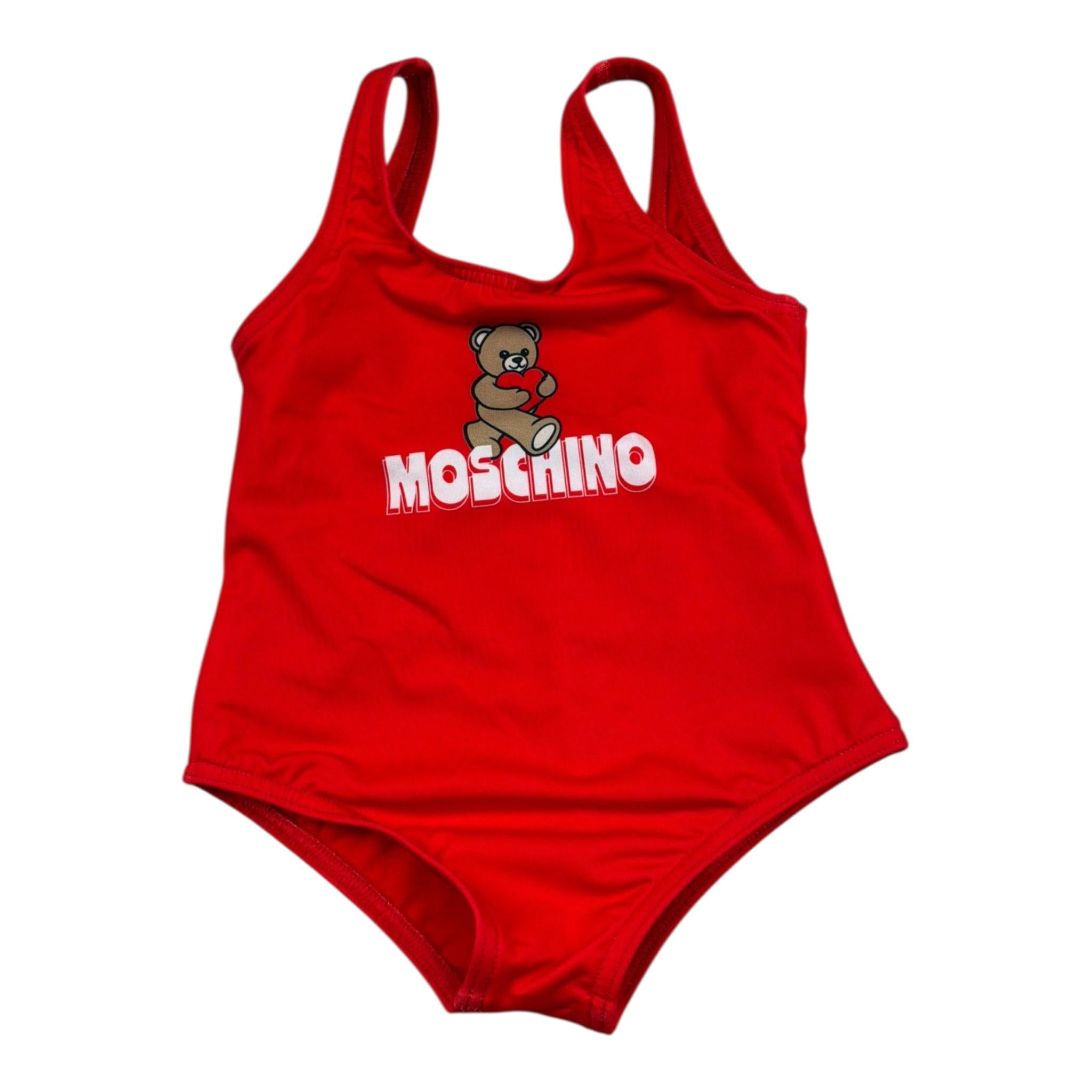 Moschino Costume Intero Tinta Unita con Stampa per Neonata M3L00A ROSSO MOSCHINO 