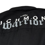 John Richmond Camicia Tinta Unita Collo Coreano per Bambino RBP24108CA NERO JOHN RICHMOND 