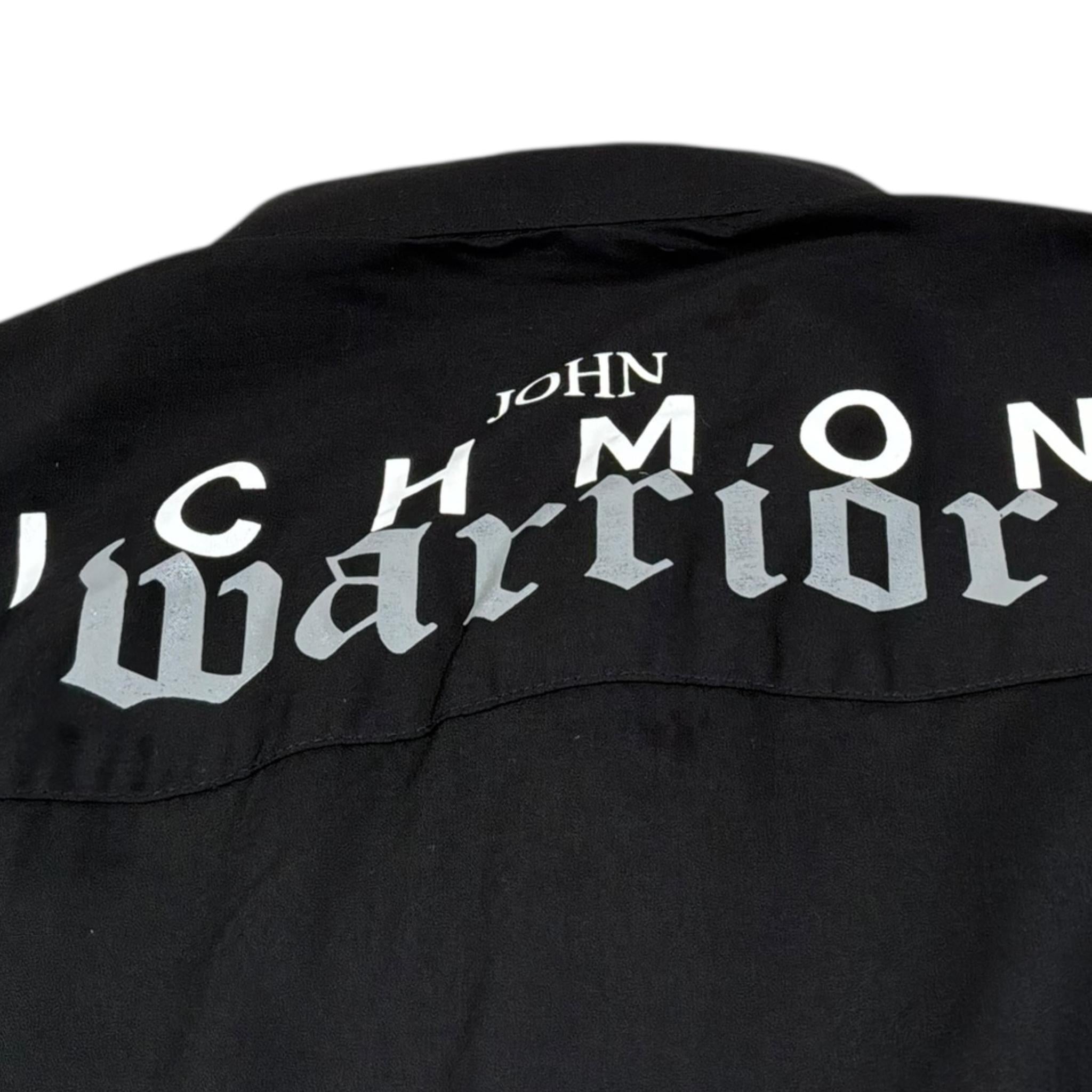 John Richmond Camicia Tinta Unita Collo Coreano per Bambino RBP24108CA NERO JOHN RICHMOND 