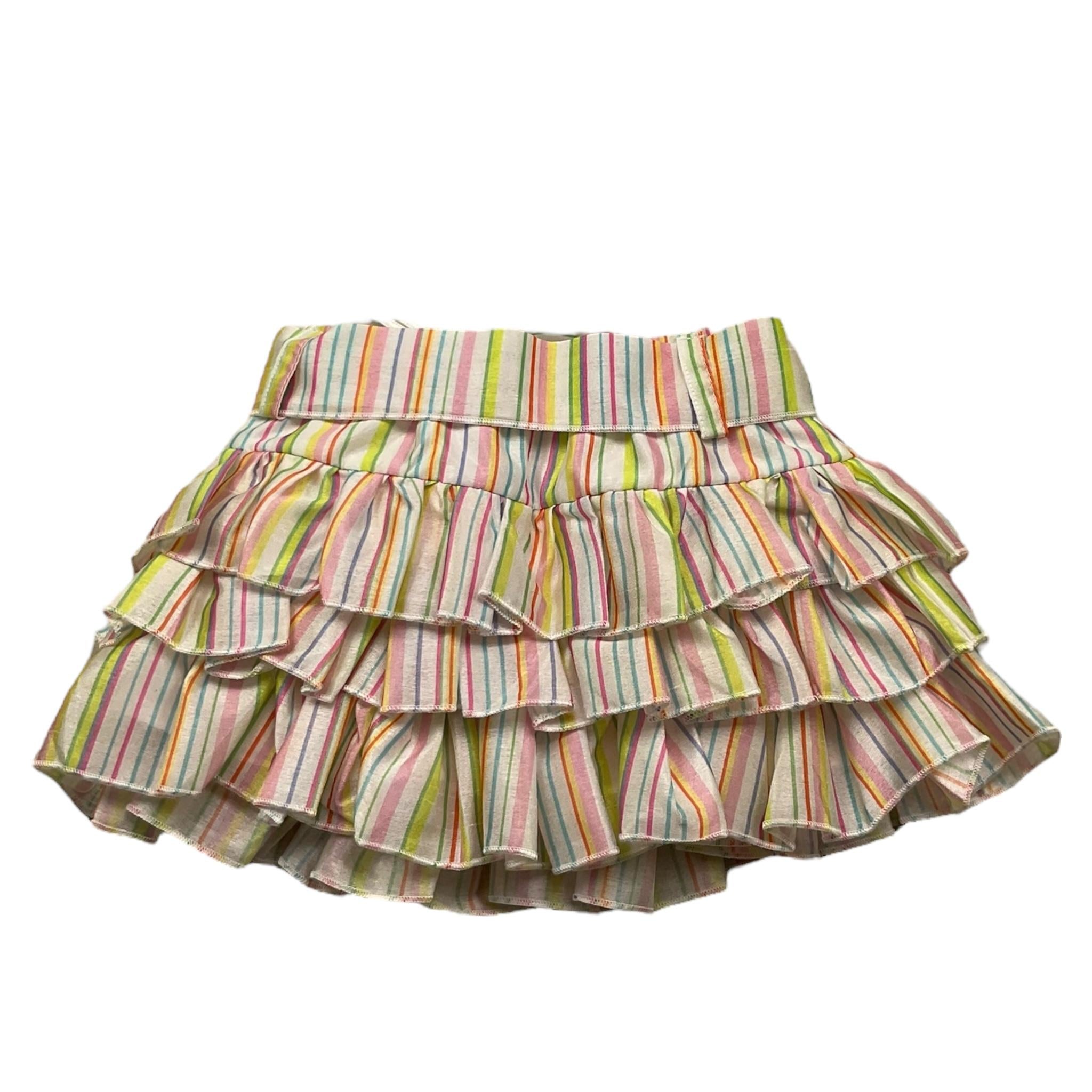 Miss Grant Gonna Fantasia A Righe con Elastico In Vita per Neonata MG1351 MULTICOLOR MISS GRANT 